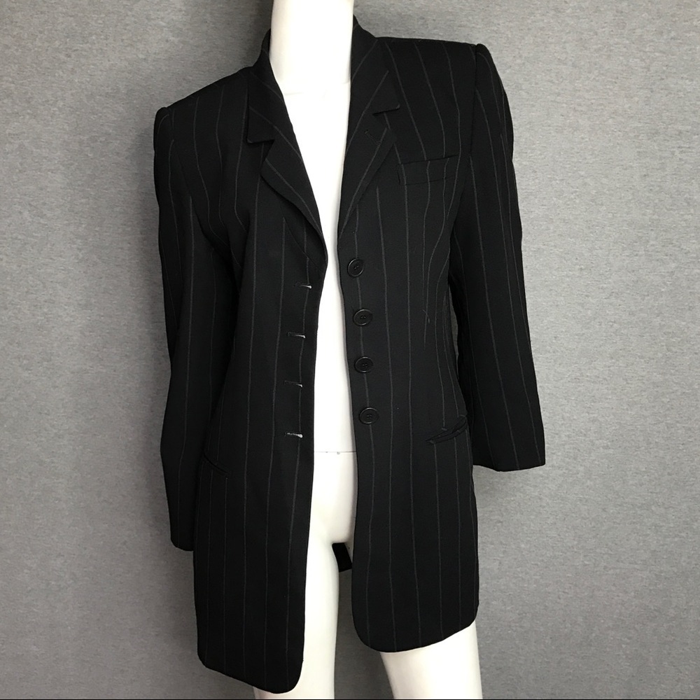 RENA LANGE Striped Jacket Size: 8